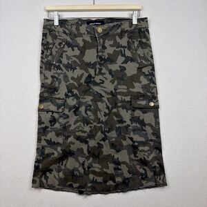 Ashley Mason Woman's Camo Army Skirt Size 11 (altered) Gorpcore one-of-a-kind
